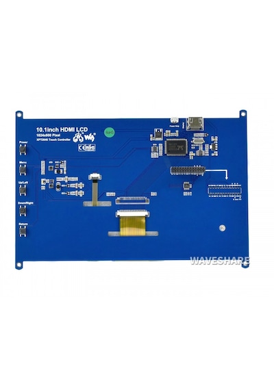 Waveshare 10.1 İnç Rezistif Hdmı Lcd - 1024 600, Hdmı, Ips, 11870