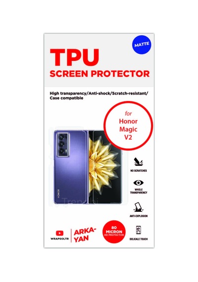 Honor Magic V2 Mat Arka Ve Yan Kaplama Tam Kaplayan Hd Film