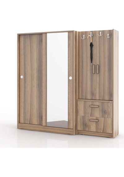 Abre Vm-300348 Dore Ceviz Vestiyer Portmanto Diğer