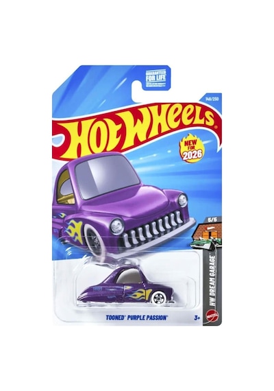 Hot Wheels Tekli Arabalar Tooned Purple Passion Jjh54 Kısa Kart Çok Renkli