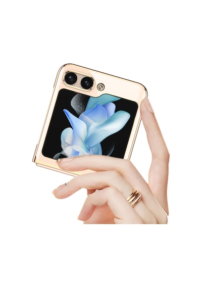 Galaxy Z Flip 5 Kılıf Kıpta Lensli Kılıf