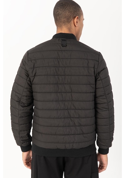 Maraton Sportswear Regular Erkek Hakim Yaka Takma Kol Outdoor Siyah Mont 21741-siyah Siyah