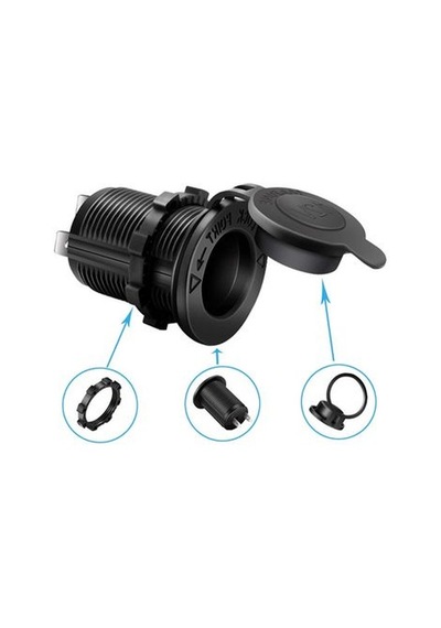 Oto Çakmak Fiş Çakmaklık Dişi Pano Tip 30Mm Şase Monteli 100 Adet N11.168