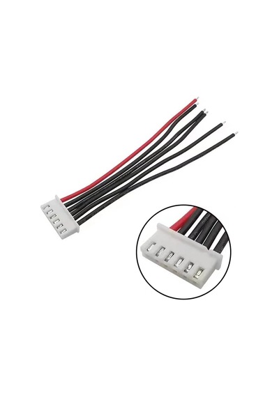 Jst-xh 2.54mm 6 Pin 26awg 20cm Tek Damarlı Dişi Bağlantı Kablosu