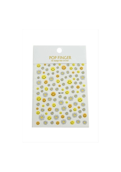Papatya Emoji Tattoo Dövme Sticker Açık Gri