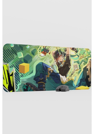 Kinich Genshin Impact Anime Gacha V3 - 90x40 Xxl Gaming Mouse Pad Fare Altlığı