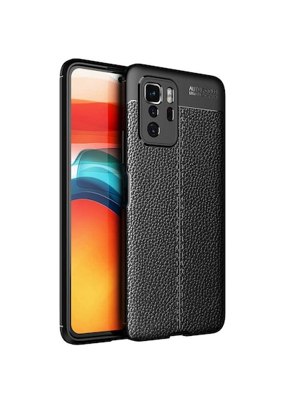 Xiaomi Poco X3 Gt Kılıf Deri Görünümlü Silikon Kamera Korumalı Üstün Koruma Pazarplus Lacivert