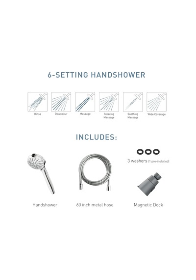 Moen 26100srn Magnetix Handheld Duş Başlığı Spot Resist, Fırçal Diğer