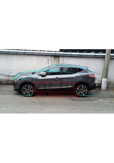 Nissan Qashqai Yan Kapı Çıtası Krom 2014-2015-2016-2017-2018-2019