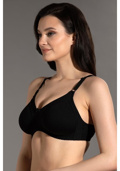 New Bra Kadın Toparlayıcı Boş Kap Desteksiz Siyah Sütyen 3c3t1n7o50 001
