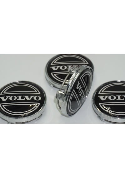 Dk Tuning Volvo Jant Göbeği Kapak Seti 60mm Gümüş Renk