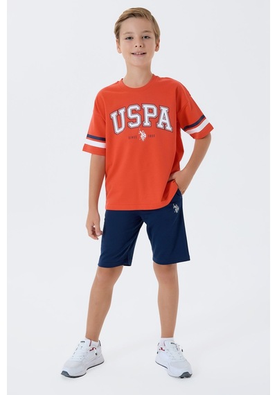 U.s. Polo Assn. Erkek Çocuk Turuncu Bermuda Takım Turuncu U.s. Polo Assn. Erkek Çocuk Turuncu Bermuda Takım Turuncu