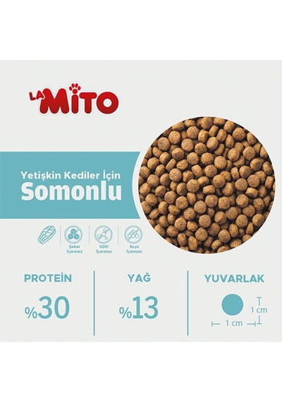 La Mito Somonlu Yetişkin Kedi Maması 15 Kg 287-10002.06