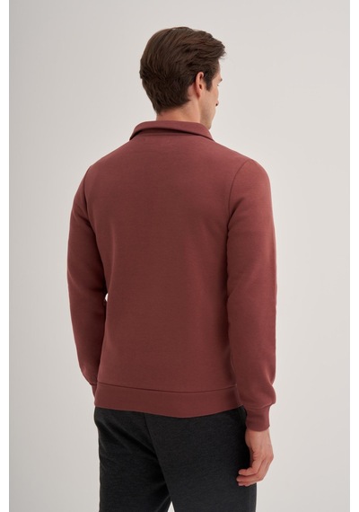 Cazador 56180 Erkek Dik Yaka Sweat Gül Kurusu