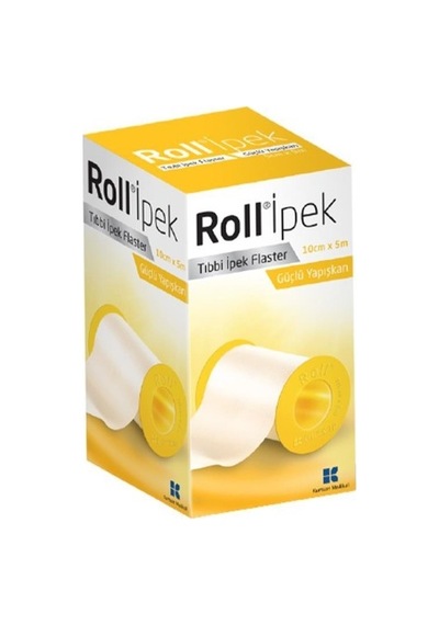 Roll İpek 10 Cm X 5 Mt Tıbbi Flaster Çinko Oksitli Kauçuk Yapışkanlı