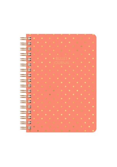 Noktalı Bullet Journal Pro Defter Shine Mercan 17x24 Genel