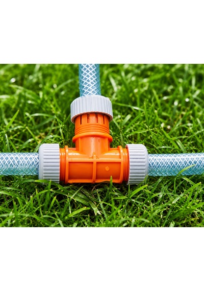 Lüks T Hortum Eki 1/2'' 3 Yollu Bahçe Sulama Hortum Bağlantı Aparatı T Adaptör 0