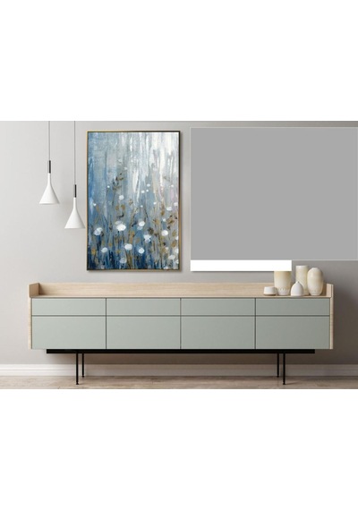 Soyut Çiçek El Yapımı Yağlı Boya Tablo 65x85cm