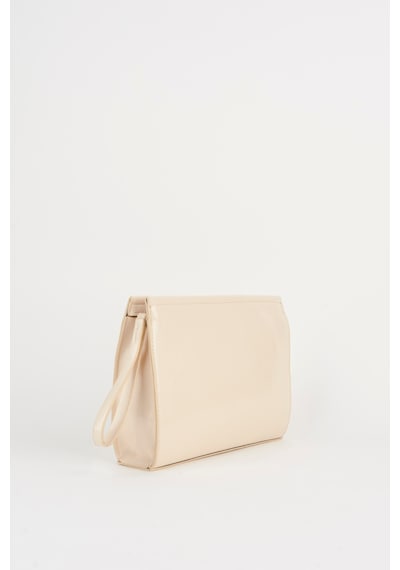 Vivaq Kadın Petunya Krem Astarlı Suni Deri Bilek Askılı Portföy El Ve Clutch Çanta