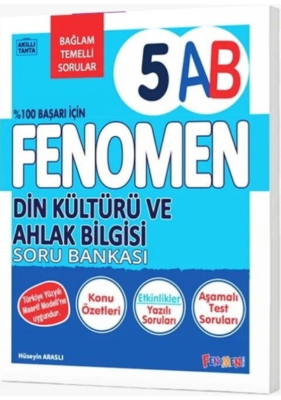 5. Sınıf Din Kültürü Ve Ahlak Bilgisi A Ve B Fenomen Soru Bankası Fenomen Okul Yayınları