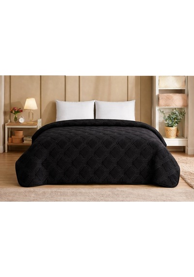 Özdilek Trendy Embosçift Kiş.battaniye 220x240 -artdeco Jet Black Siyah