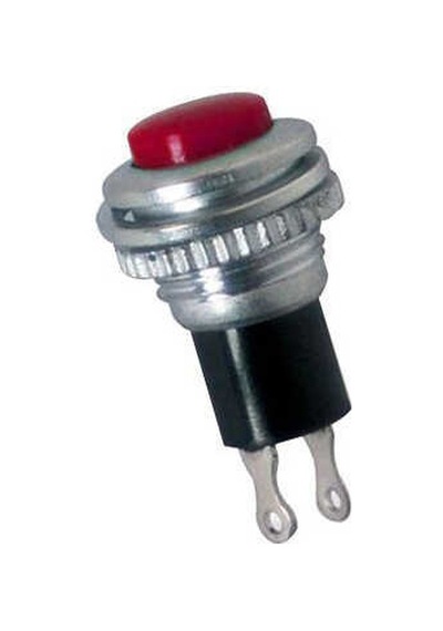 Robotistan Ic179 Metal Renkli Yaylı Buton - Kırmızı