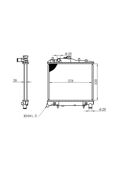 Orıs Bkı007026 Motor Radyatoru B10215200 B11315200 Kk13915200a