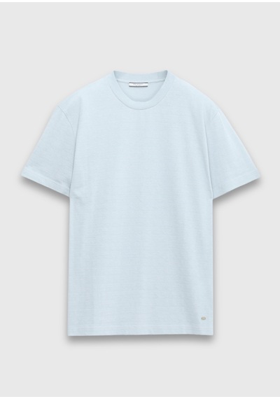 Ramsey Açık Mavi Jakarlı %100 Pamuk T-shirt