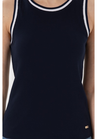 U.S. Polo Assn. Kadın Lacivert Kolsuz Bisiklet Yaka Tişört 50305857-VR033