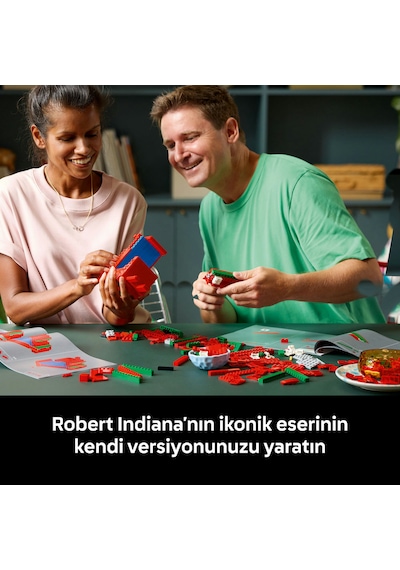 LEGO ® Art LOVE 31214 - Yetişkinler için Koleksiyonluk ve Dekoratif Tablo Yapım Seti (791 Parça)