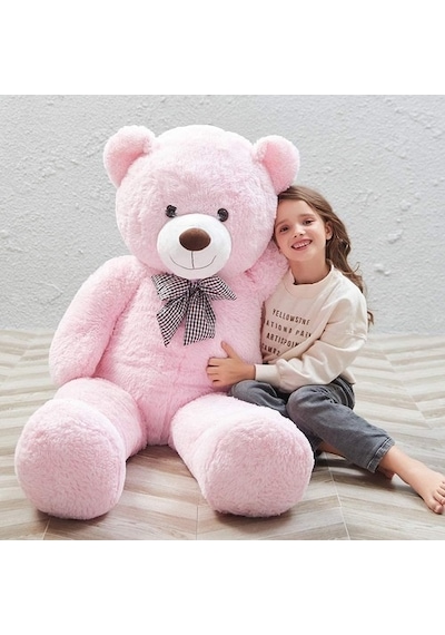 Peluş 120 Cm Papyonlu Sevimli Ayı - Sevgiliye Özel Hediye
