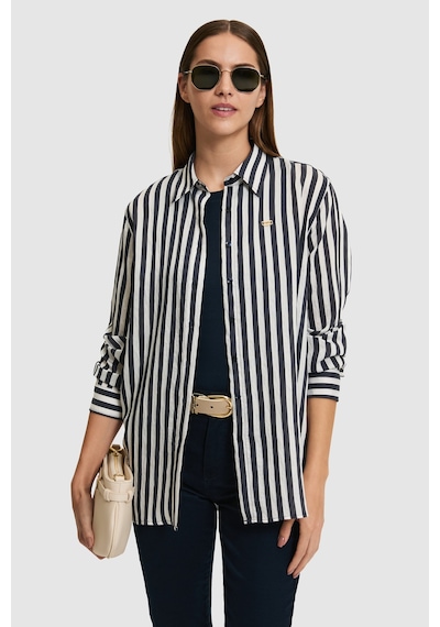 U.s. Polo Assn. Kadın Lacivert Gömlek Desenli 50324736-vr033