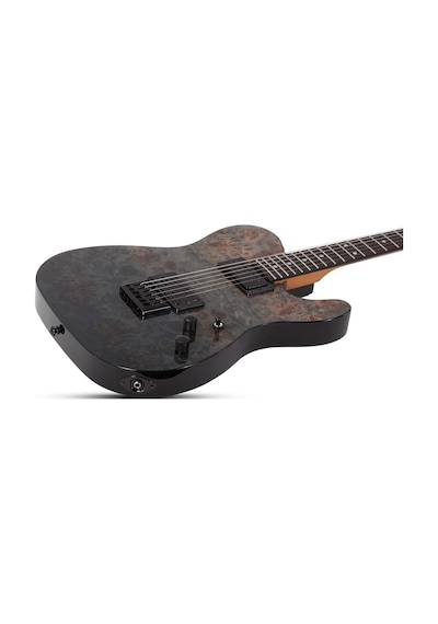 Schecter Pt Standard Elektro Gitar Black Fade Burst Burl