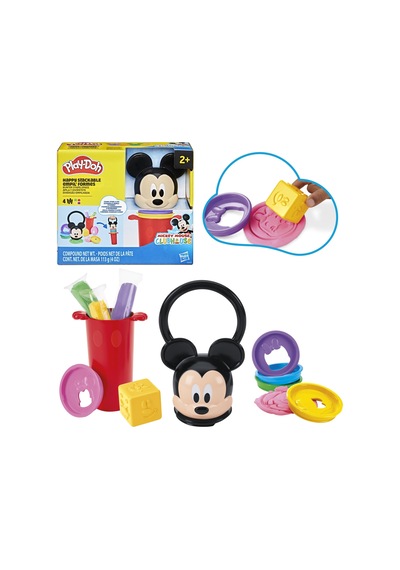 Play-doh Disney Junior Happy Stackable Oyun Seti Okul Öncesi Çocuklar İçin Oyuncak 2 Yaş Ve Üzeri Çocuklar İçin Sanat Ve El İşi Hediyesi