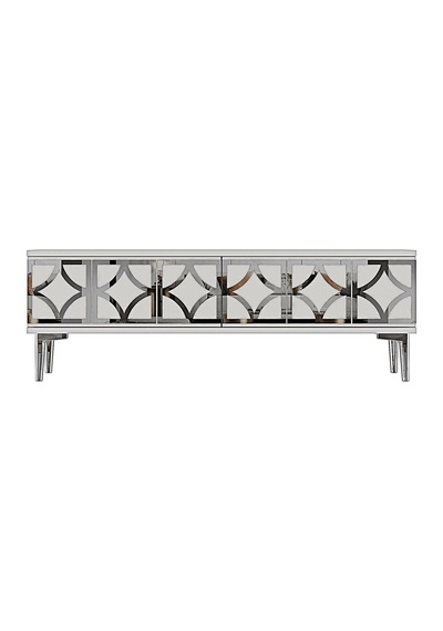 Tsa1237bs - Lemtv120 Tv Stand, Tv Sehpası Beyaz - Sılver 120cm