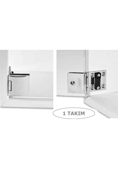 Osena Cam Menteşesi Metal Krom 6-8 Mm Ayarlı 1 Takım Krom