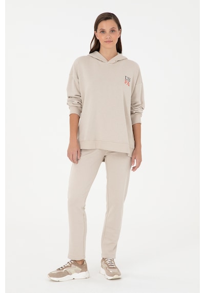 U.S. Polo Assn. Kadın Taş Kapüşonlu Sweatshirt 50291265-VR049