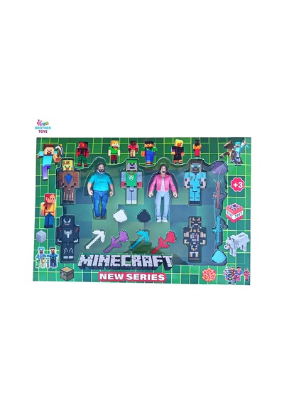 17 Parça Garrett Garrison Steve Oyuncak Figürleri Minecraft Venom