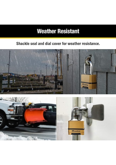 Master Lock Dış Mekanlar Için Sağlam Şifreli Kilit, Çelik Çinko,