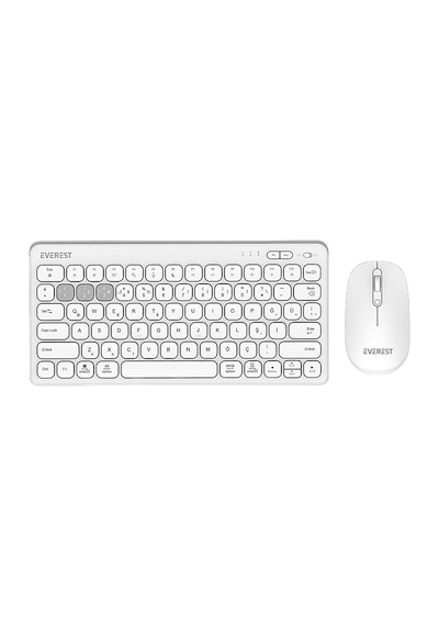 EVEREST Lumi KM-BT903 3in1 3 BT + 2.4 1600dpi Ultra İnce Q 4 Cihaz Bağlantılı Klavye ve Mouse Set