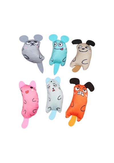 Tineke Peluş Kedi Oyuncağı Kedi Otlu Catnipli 6 Çeşit Peluş