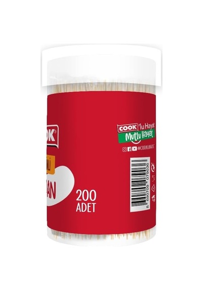 Cook Bambu Kürdan, Jelatinli, 200 Adet