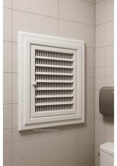Banyo Wc Havalandırma Menfezi Kolay Montajlı Ekonomik Sinek Böcek Geçirmeyen Yapı Çift Taraflı Bantla Kullanılab