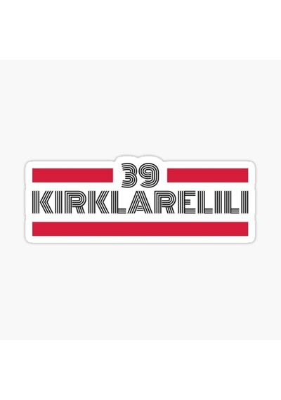 39 Kırklarelili Plaka Araba Sticker Yapıştırması