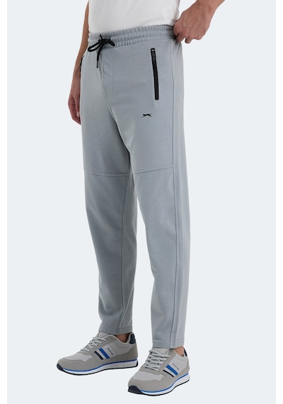 Slazenger Ones In Erkek Fermuar Cepli Gri Eşofman Altı Gri