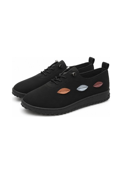 Dadwolf Rahat Yaprak Detaylı Akıllı Bağcıklı Esnek Rahat Comfort Kaydırmaz Taban Günlük Ayakkabı Siyah Dadwolf Rahat Yaprak Detaylı Akıllı Bağcıklı Esnek Rahat Comfort Kaydırmaz Taban Günlük Ayakkabı Siyah