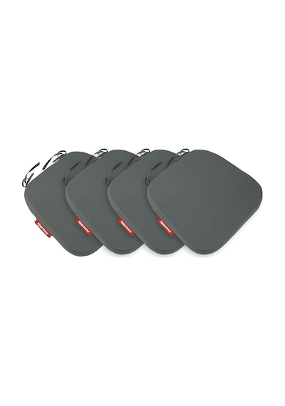 Xpermate 4'lü Sandalye Minderi Seti Oval 42x42x5 Cm Standart Fit, Fermuarlı Yıkanabilir Kılıf, Bağcıklı Kaymaz, Diğer