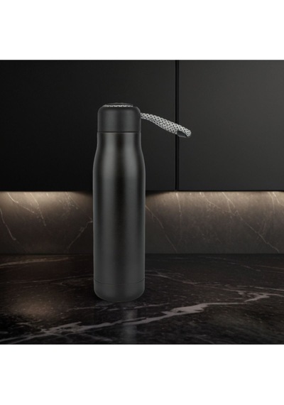 Paslanmaz Çelik 600 Ml Termos Mug Taşıma İpli Sıcak Ve Soğuk Muhafazalı Mug Kamp Piknik Spor