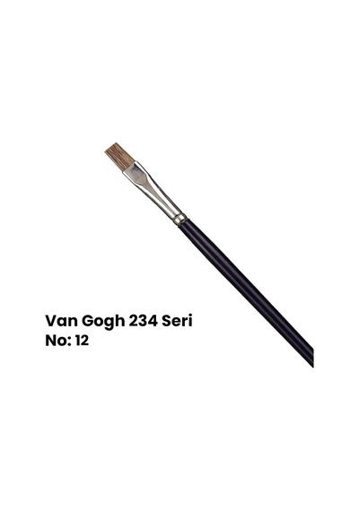 Van Gogh 234 Seri Öküz Kulağı Kılı Düz Kesik Uçlu Fırça No 12