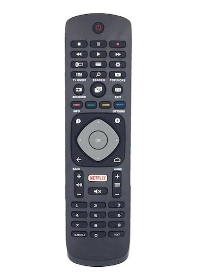 Philips 65Pus6412/12 Uyumlu Yedek Klavyesiz Televizyon Kumandası